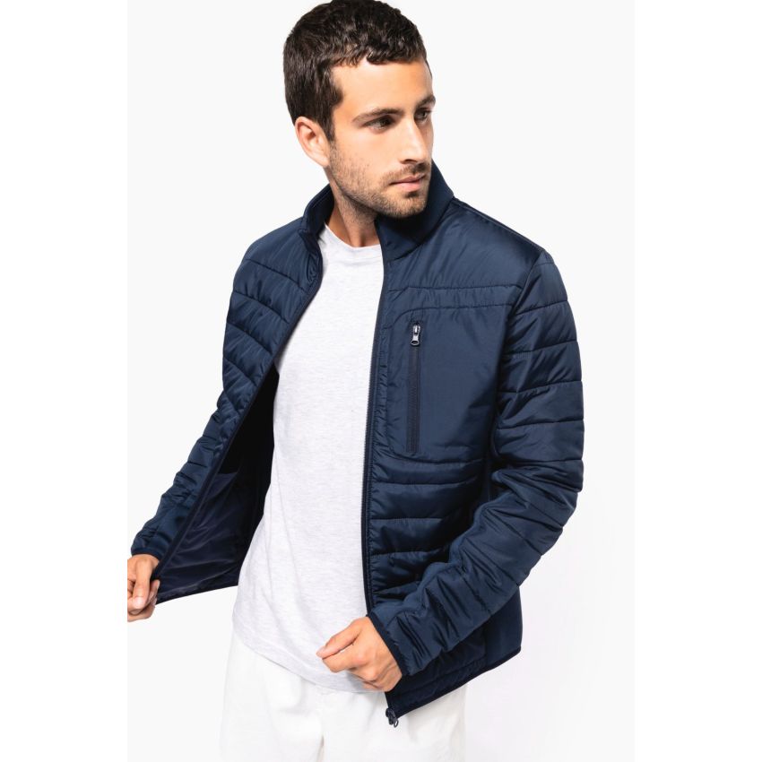 Blouson bimatériau pour homme