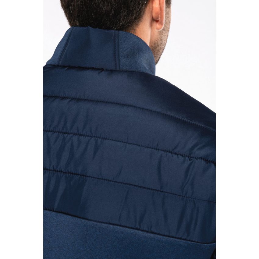 Blouson bimatériau pour homme