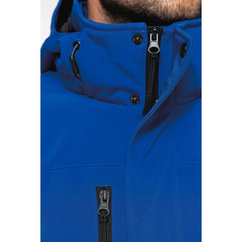 Parka softshell matelassée avec capuche