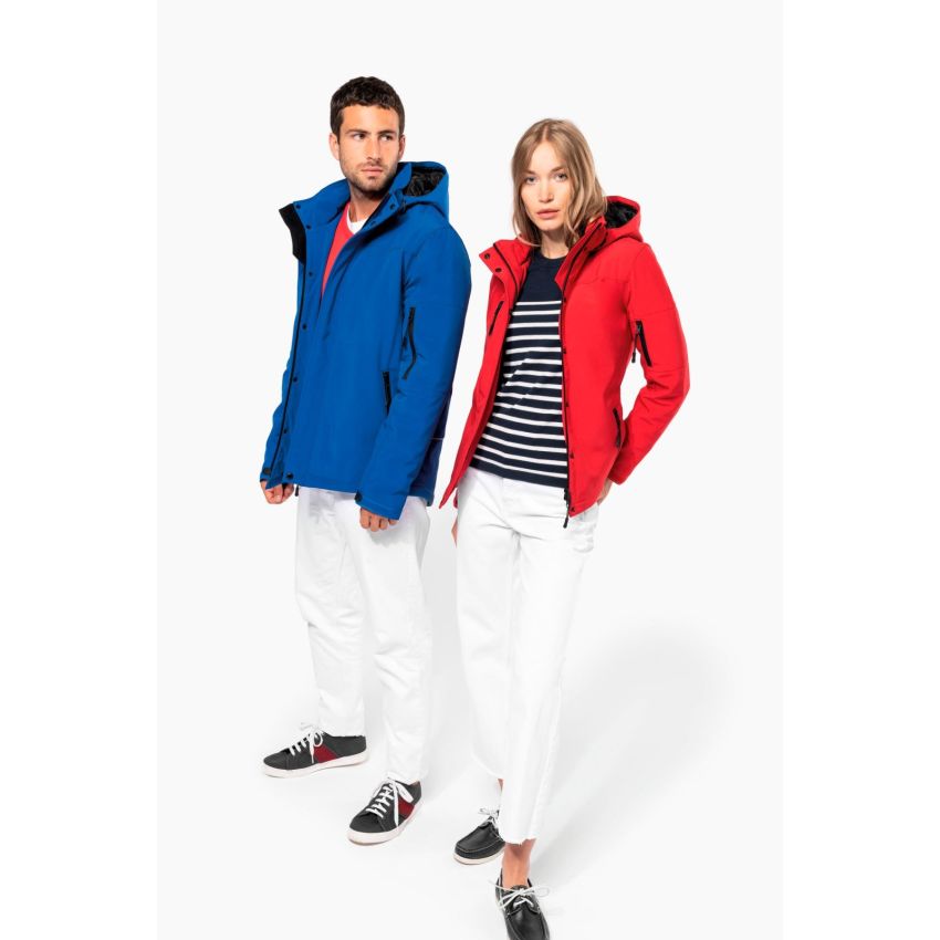 Parka softshell matelassée avec capuche