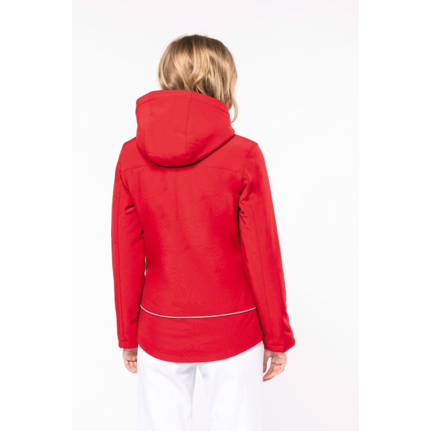 Parka softshell matelassée pour femme avec capuche