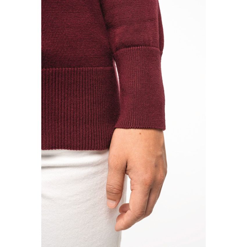 Pull femme col en V