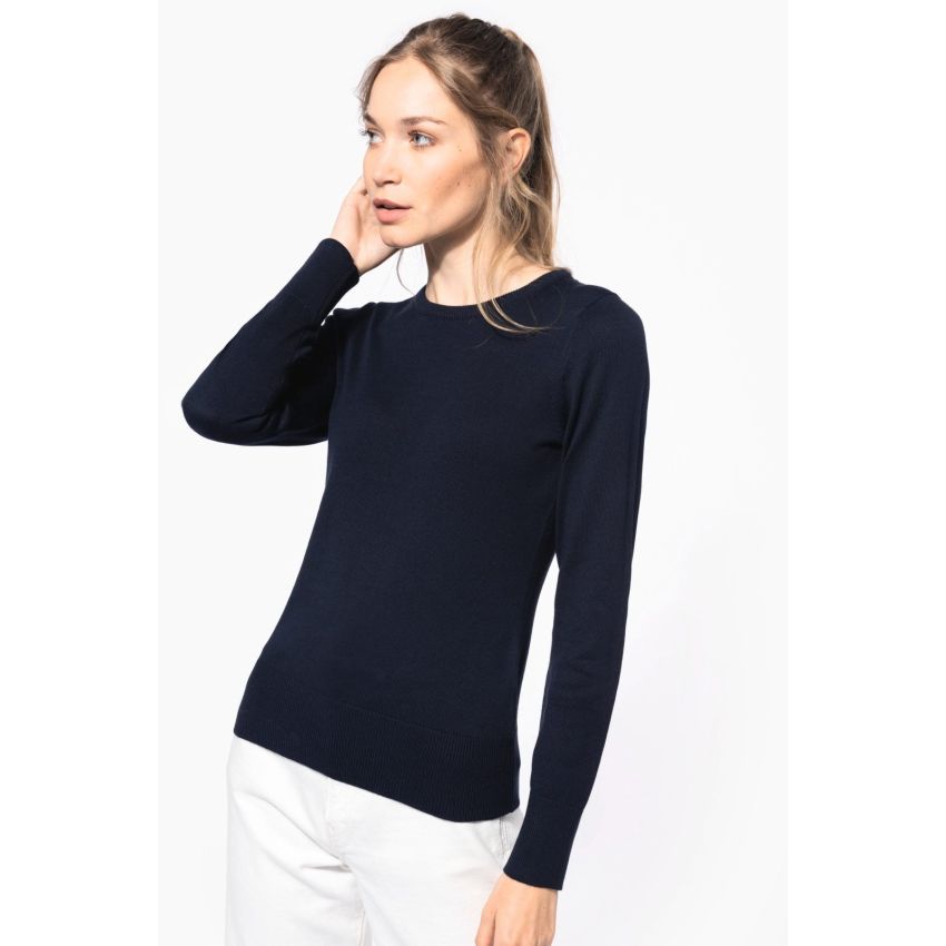 Pull femme col rond