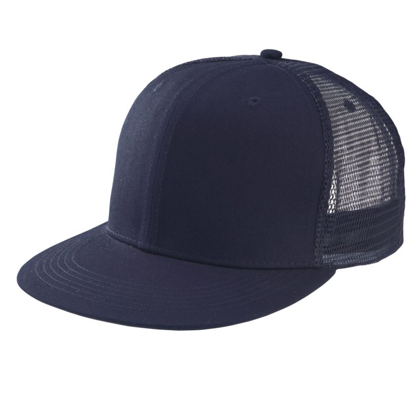 Casquette trucker visière droite - 6 panneaux