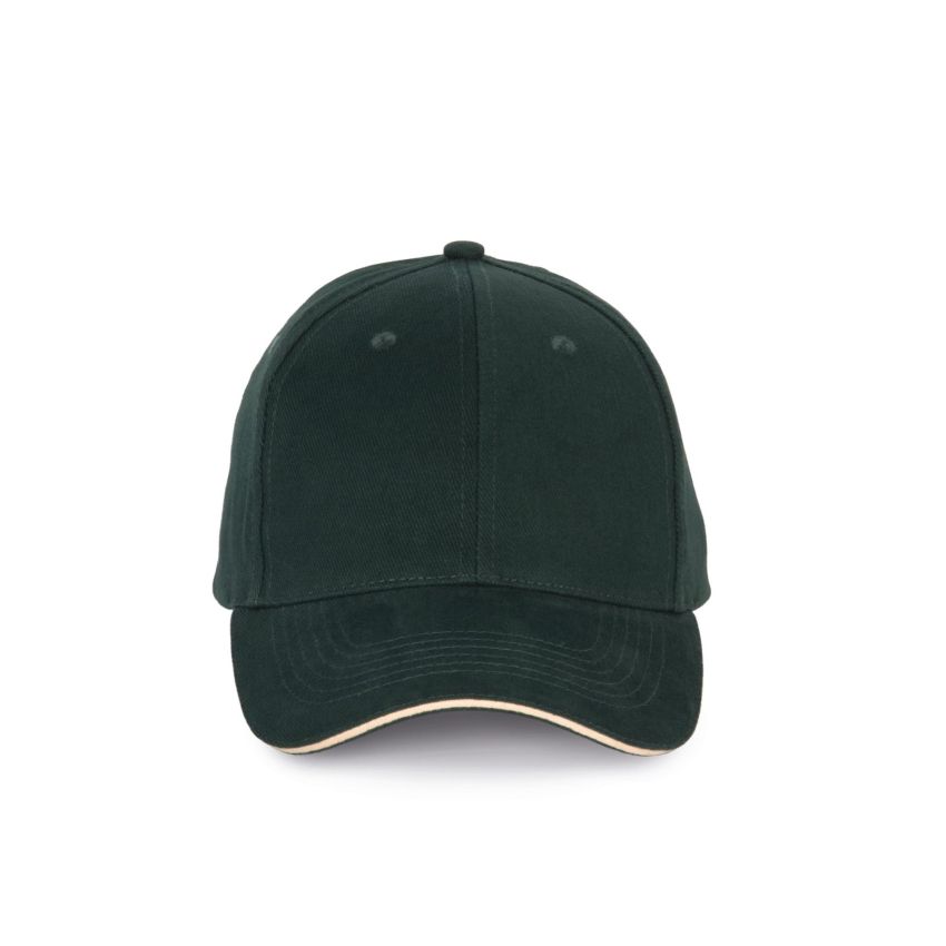 Casquette avec sandwich contrasté 6 panneaux