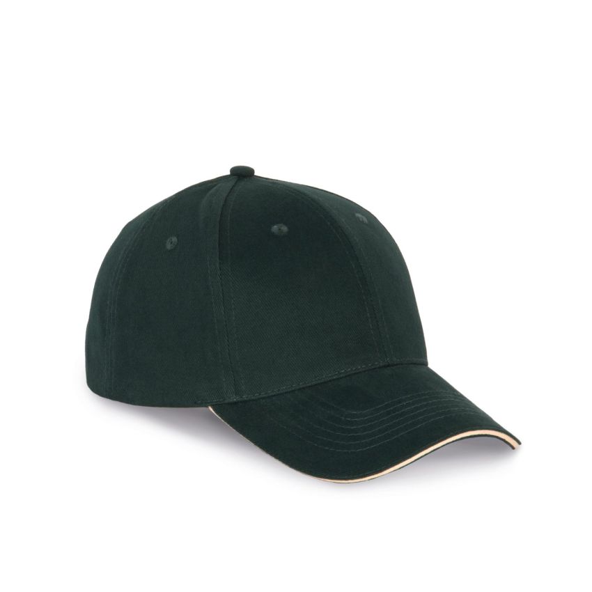 Casquette avec sandwich contrasté 6 panneaux