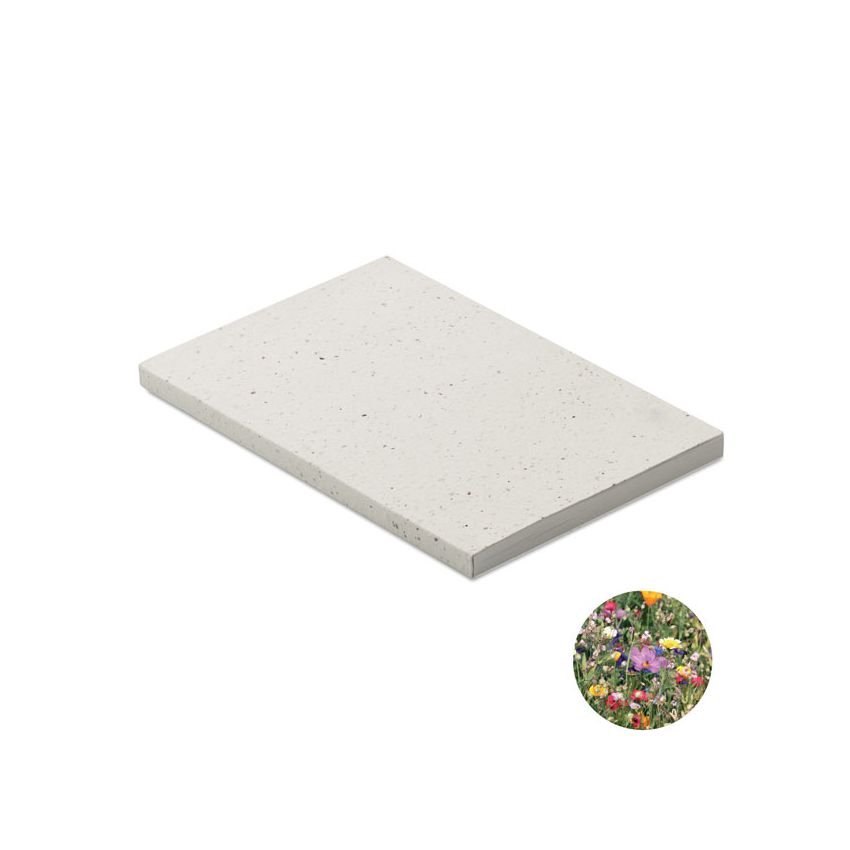 Bloc A5 avec couverture en papier à graines