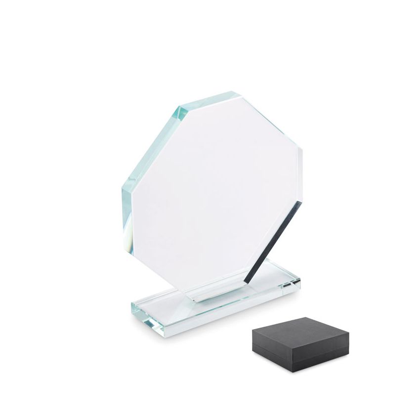 Trophée en cristal avec boîte
