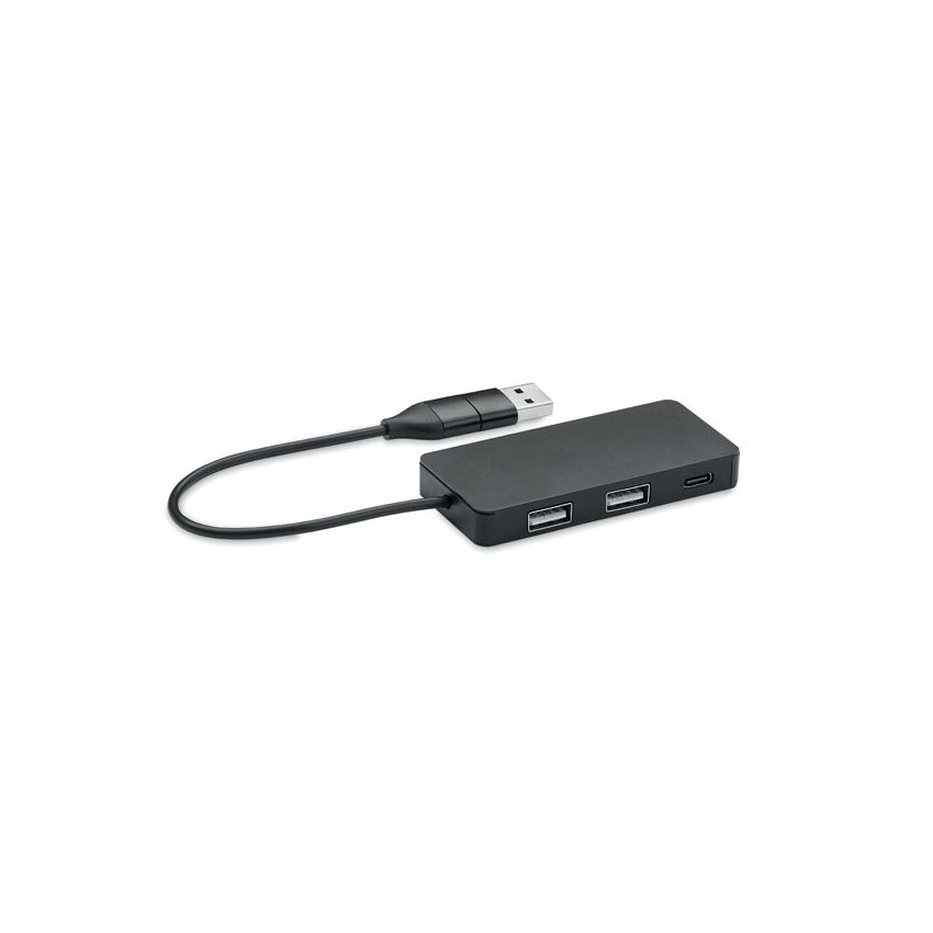 Hub 3 ports avec câble de 20 cm