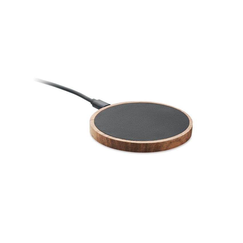 Chargeur sans fil en acacia