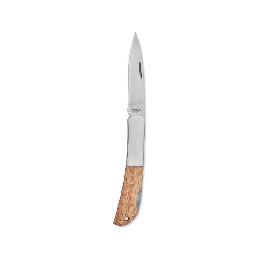 Couteau pliant en acacia
