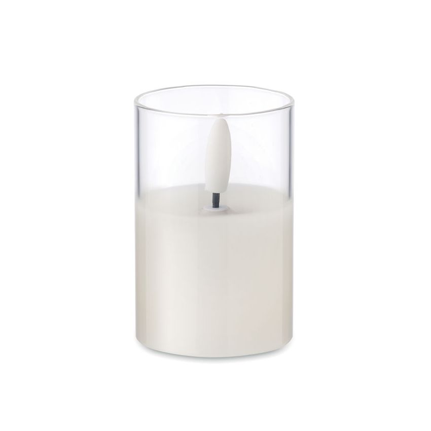Bougie LED sous verre