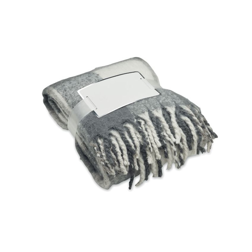 Plaid en mohair à carreaux