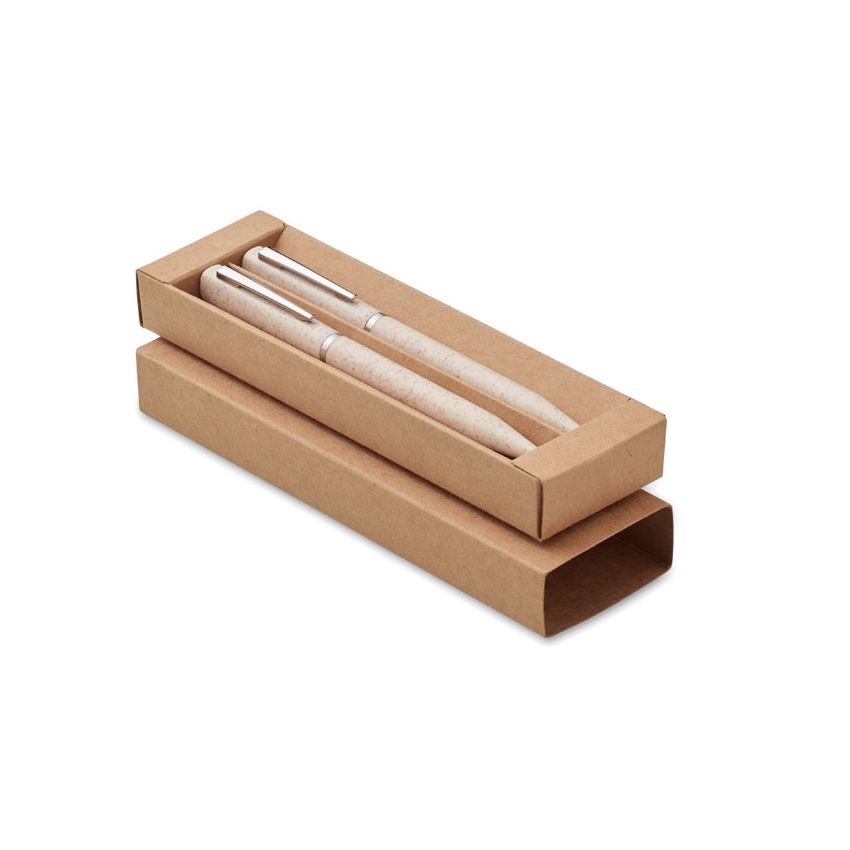 Ensemble de stylos dans la boîte