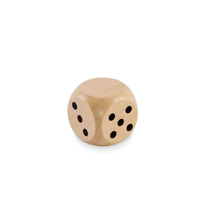 Dé en bois de Schima 3 cm de diamètre