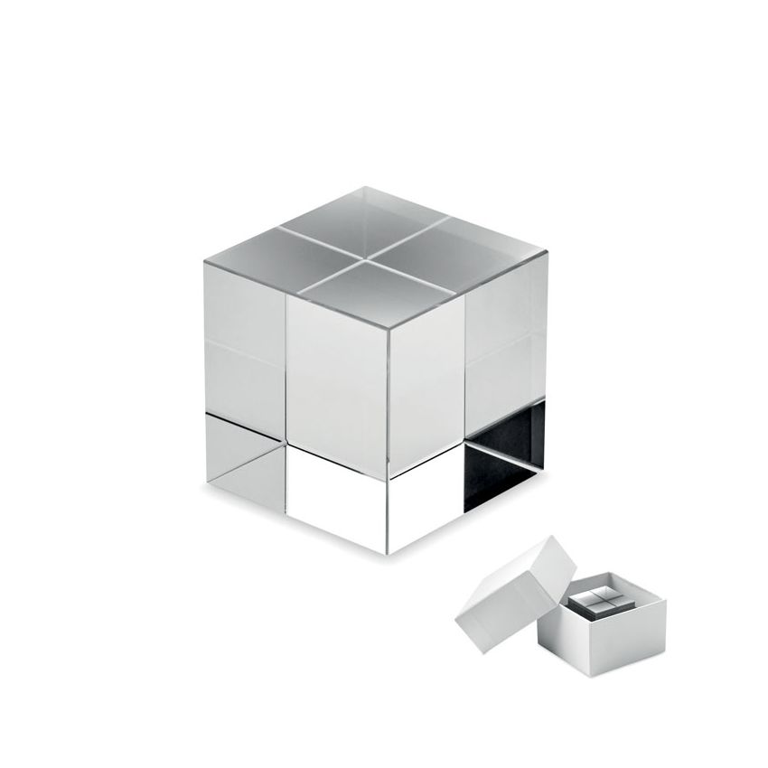 Prix forme de cube en verre