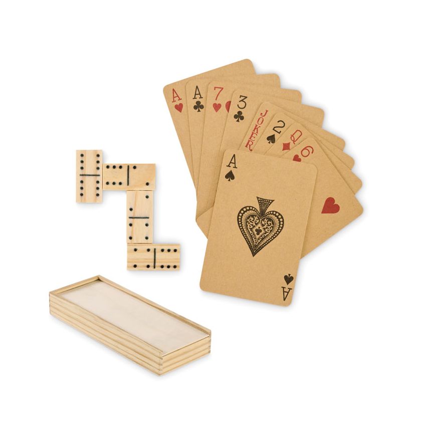 Ensemble de dominos et de cartes