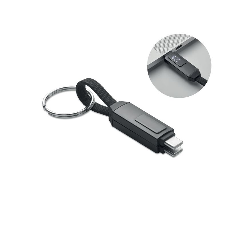 Porte-clés avec câble de chargement