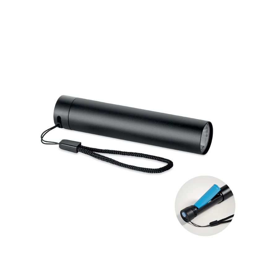 Lampe de poche rechargeable en aluminium