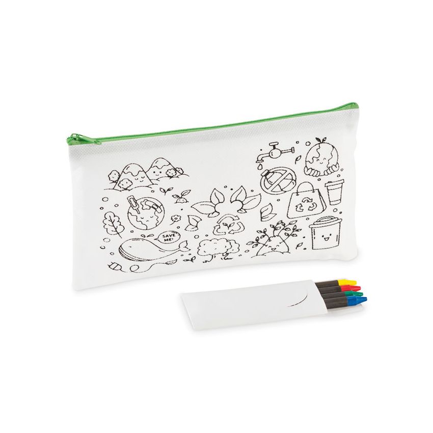 Trousse pour enfant avec 4 crayons