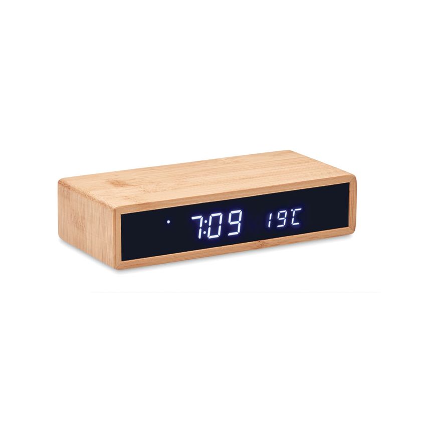 Chargeur sans fil en bambou