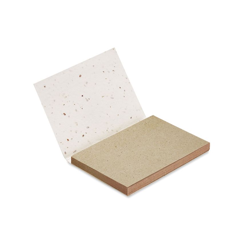 Bloc-notes papier sans herbe.