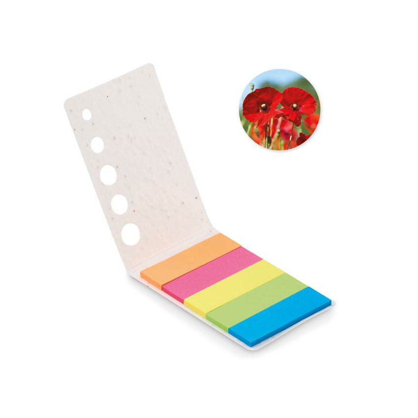 Post-it avec des graines