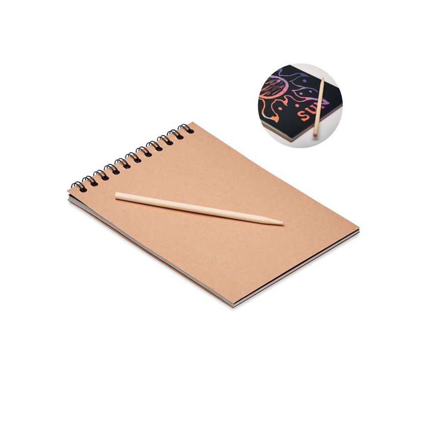Bloc de papier à gratter