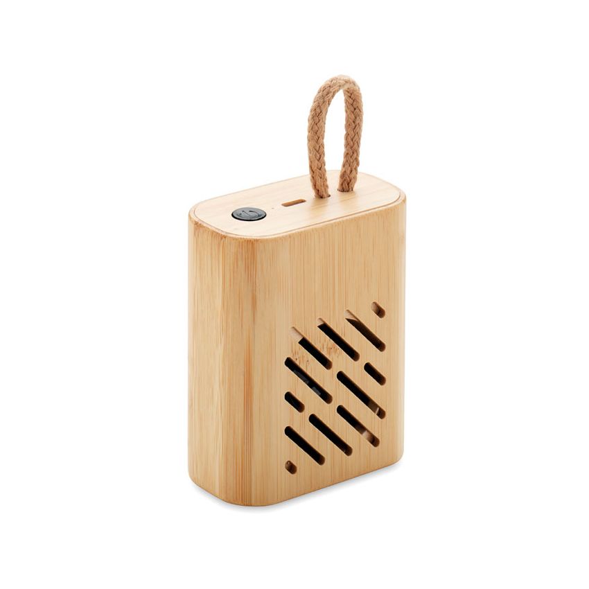 Haut-parleur sans fil 3W en bambou