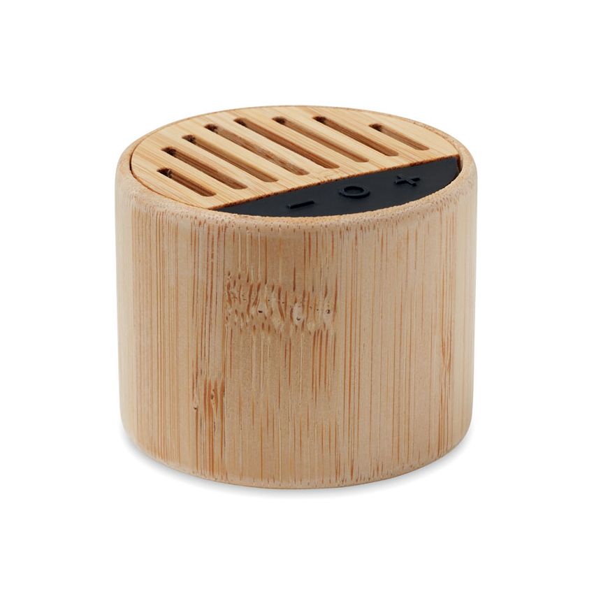 Haut-parleur en bambou sans fil