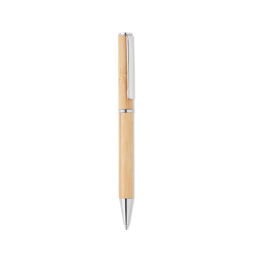 Stylo à bille en bambou à rotation