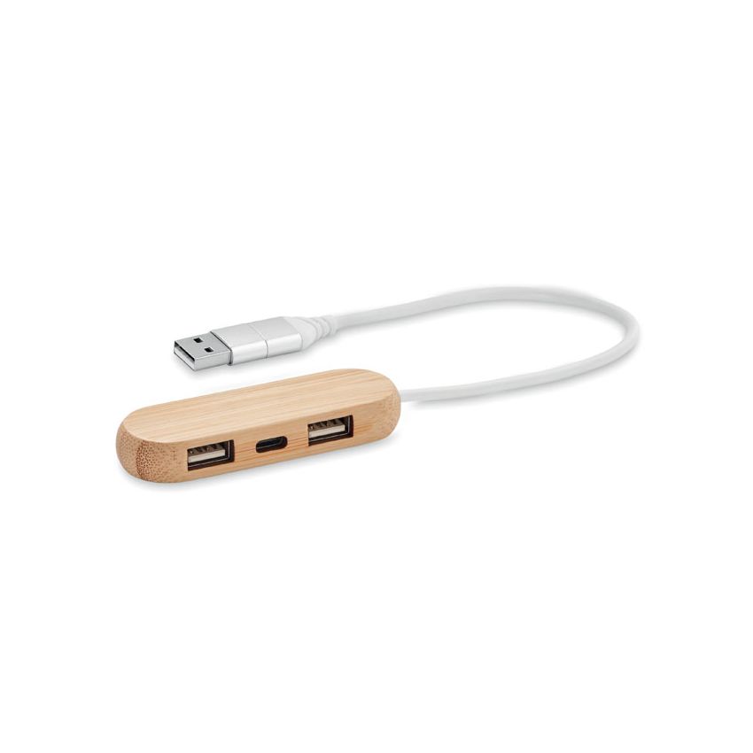 Concentrateur USB 3 ports à double entrée