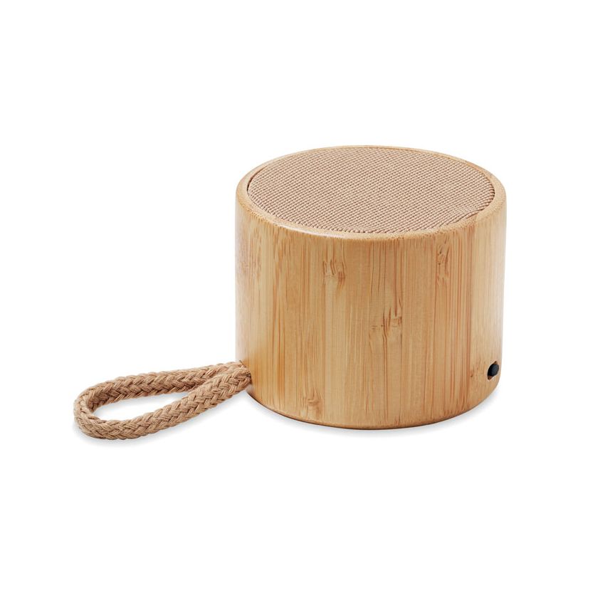 Haut-parleur sans fil en bambou