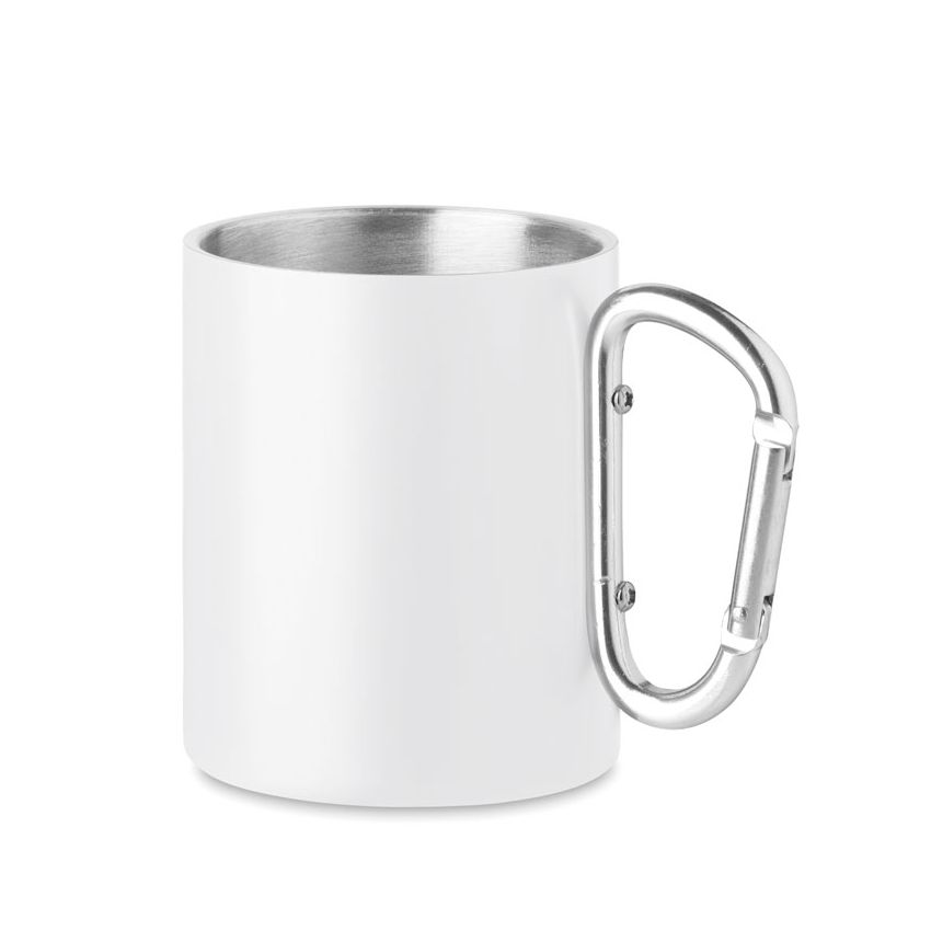 Tasse en métal avec mousqueton