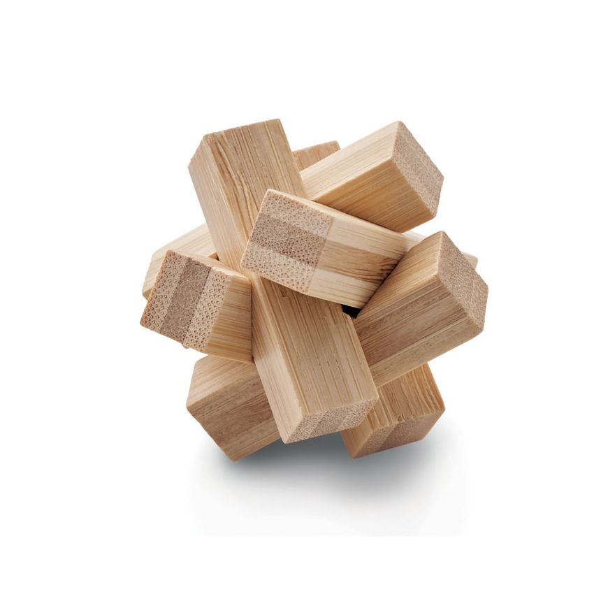 Puzzle en bambou en forme d’étoile
