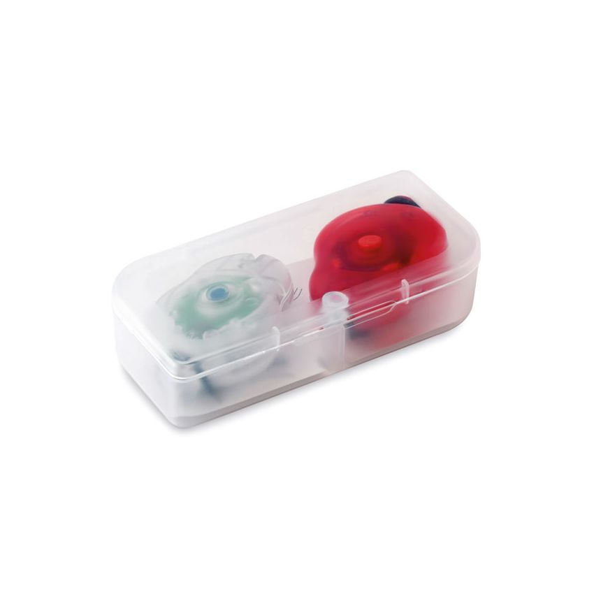 2 lumières pour vélo en boîte PP