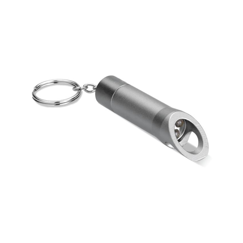 Lampe de poche porte-clés en métal
