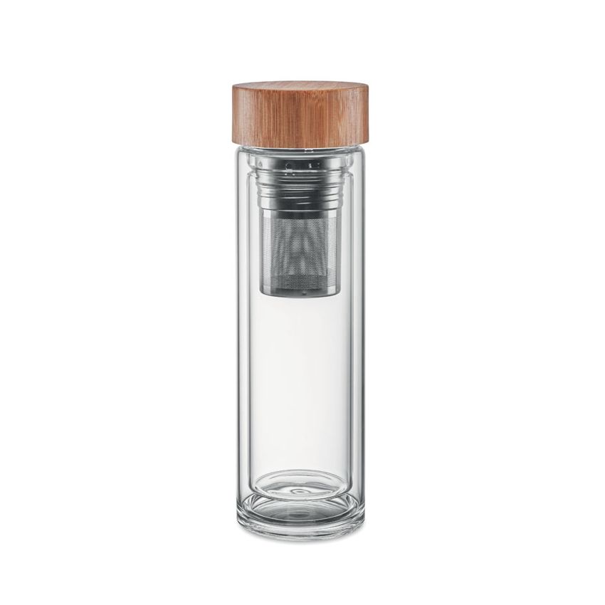 Bouteille en verre double face 400ml