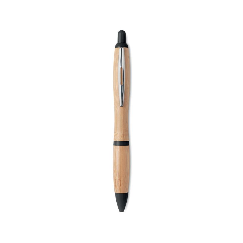Stylo à bille en ABS et bambou