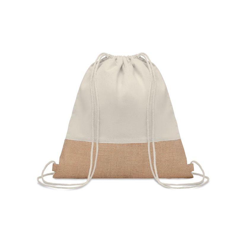 Sac à cordon en jute