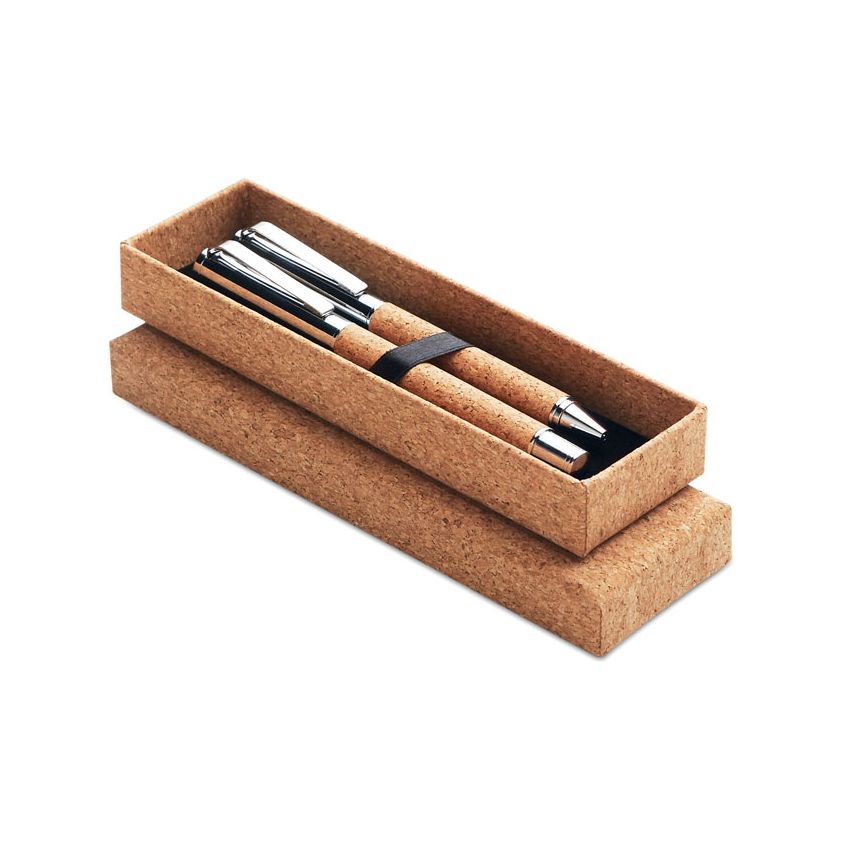 Stylo bille boîte en liège
