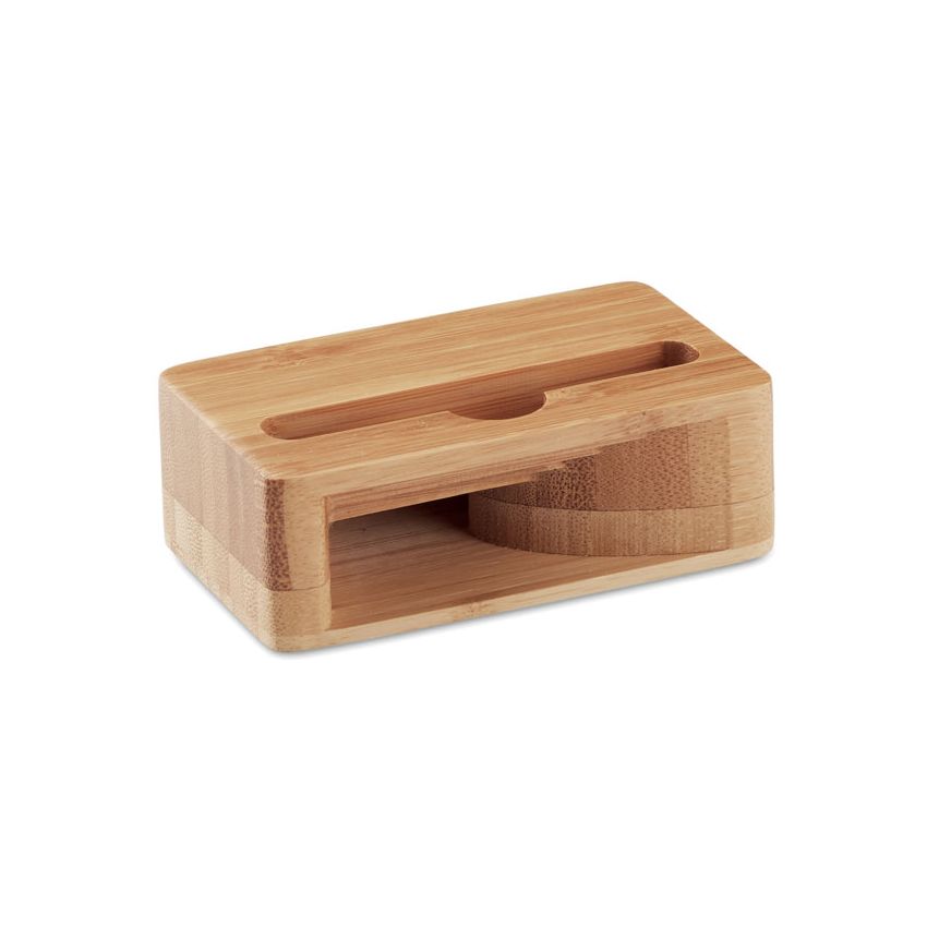Support smartphone en bambou