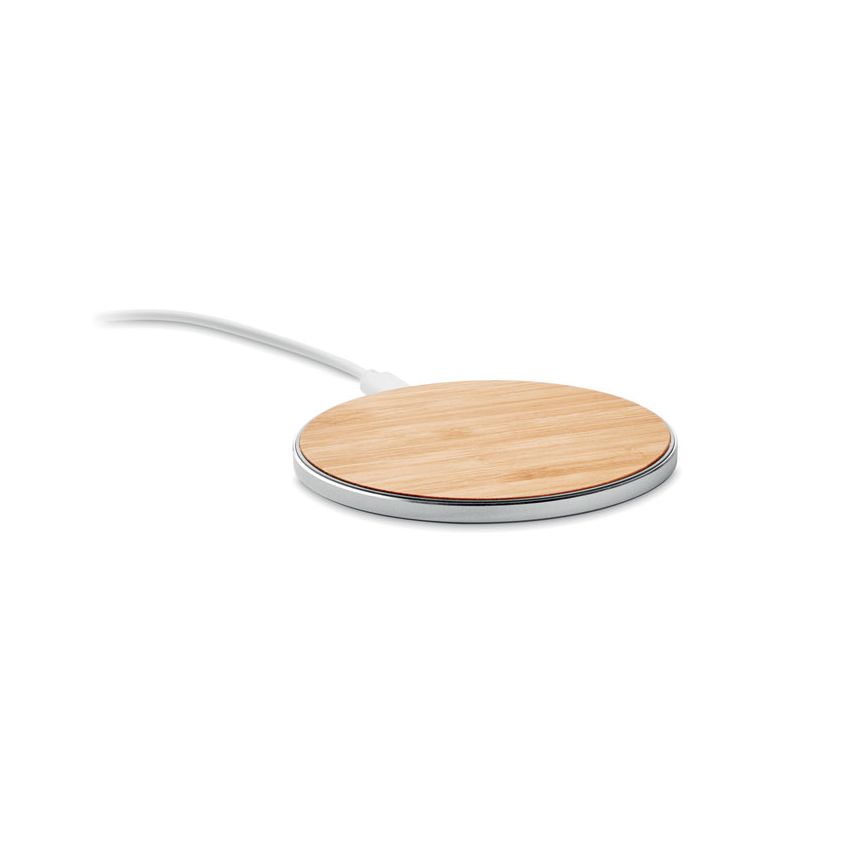Chargeur rapide sans fil en bambou
