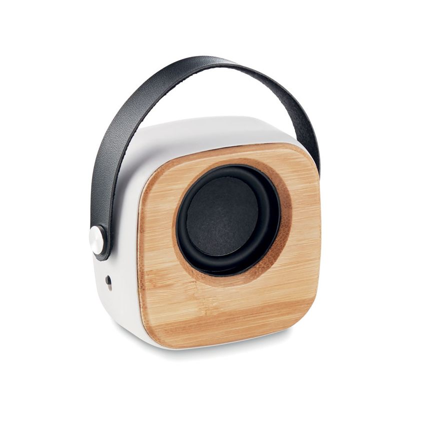 Enceinte sans fil 3W avec bambou