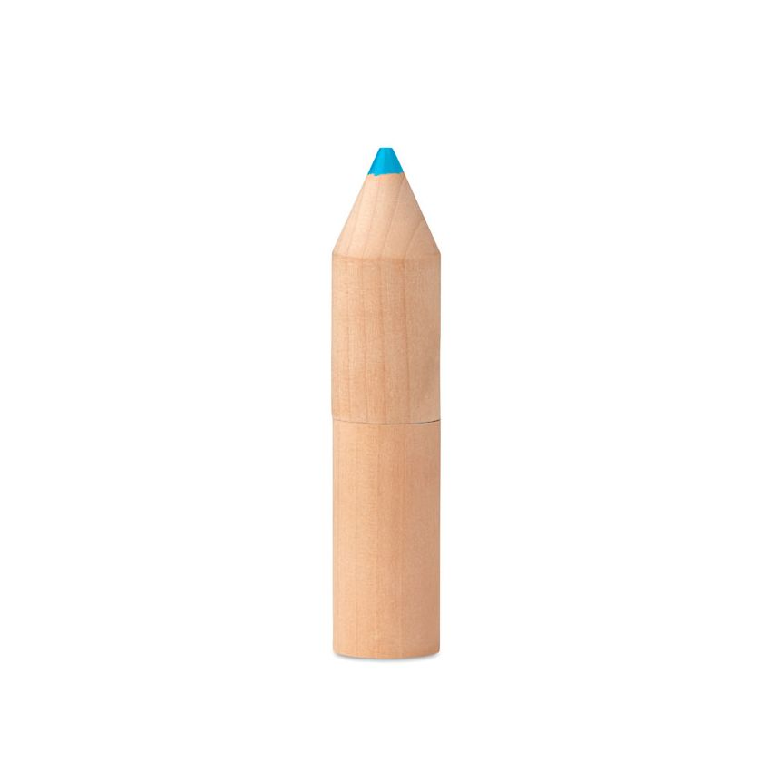 Set de 6 crayons dans boîte en bois