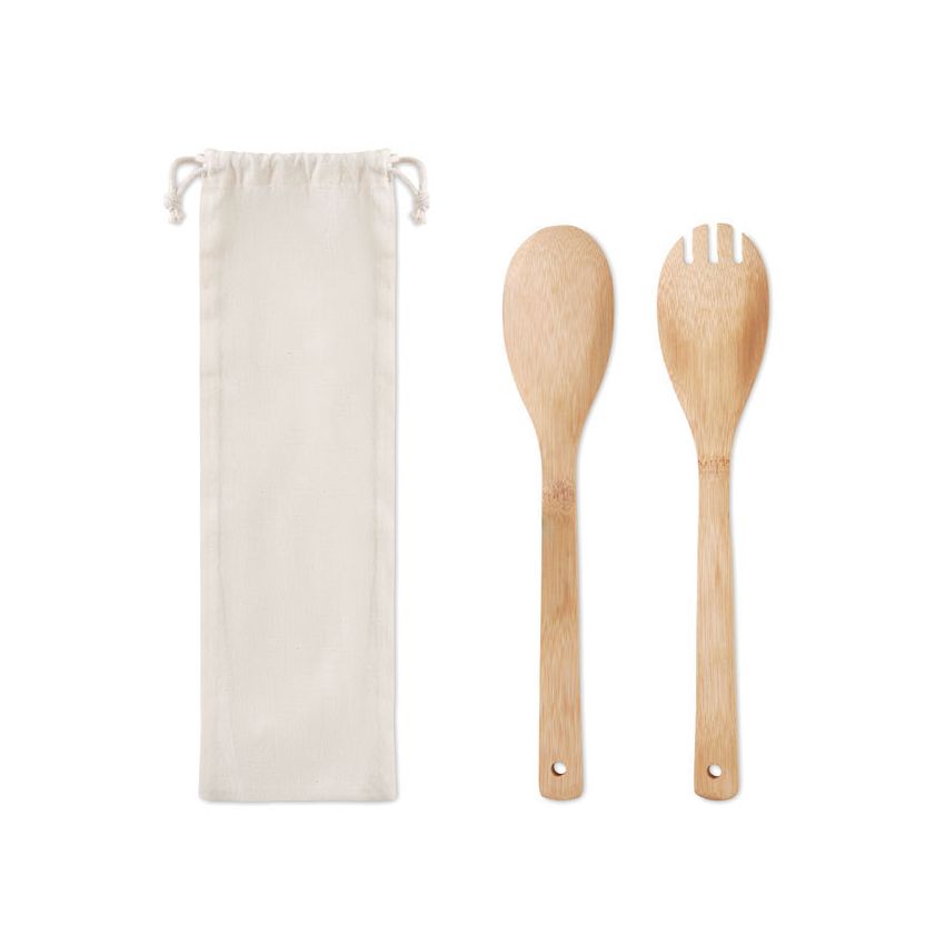 Ensemble d'ustensiles en bambou