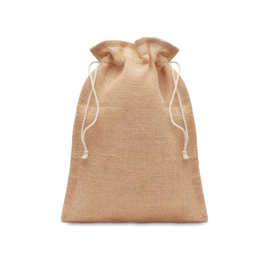 Sac cadeau médium en jute 25x32 cm