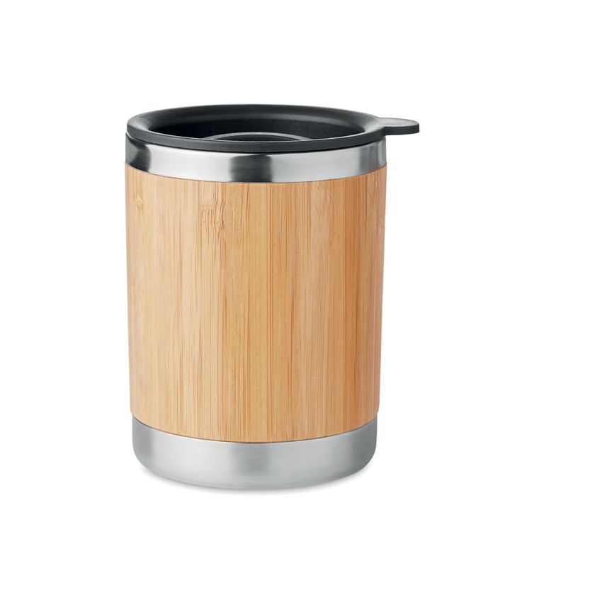 Gobelet avec couvercle en bambou 250 ml
