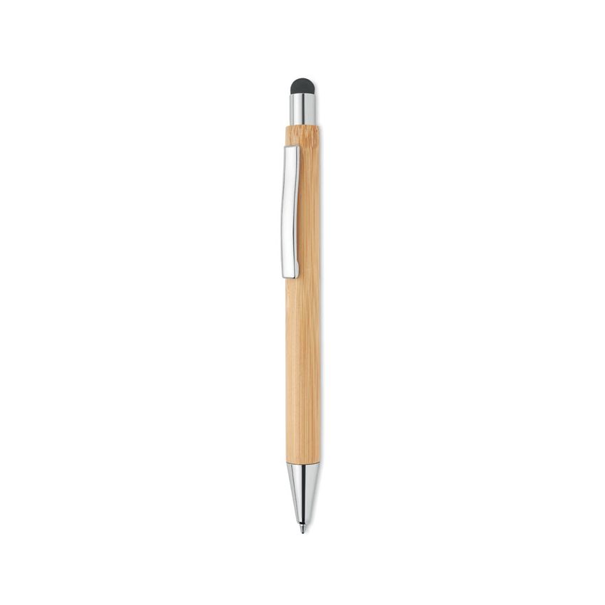 Stylo bille en bambou encre bleue