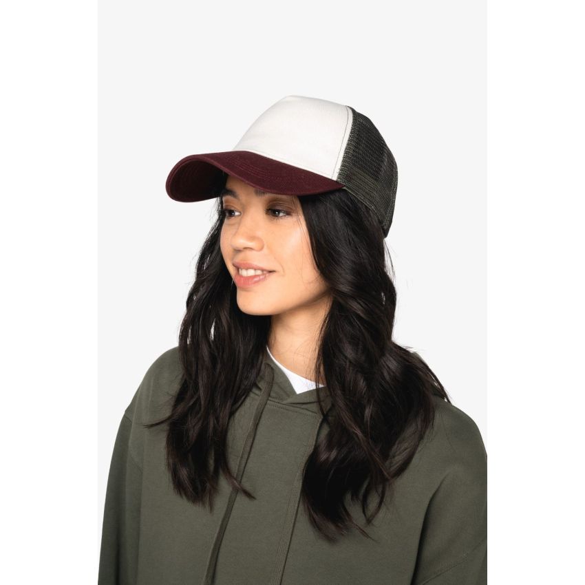 Casquette trucker éco-responsable 5 panneaux unisexe
